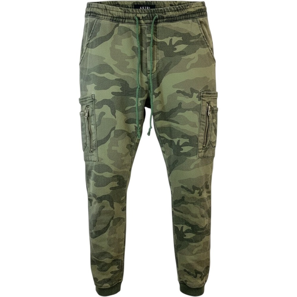 Akira Women Small Camo Cargo Jogger Pants Green Camouflage Utility Gorpcore